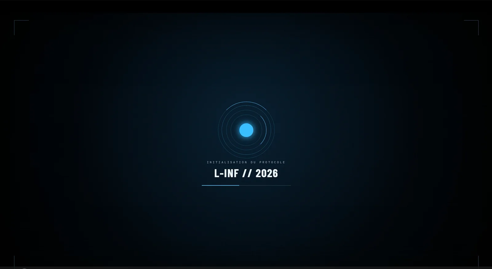 Écran d’introduction du trailer.